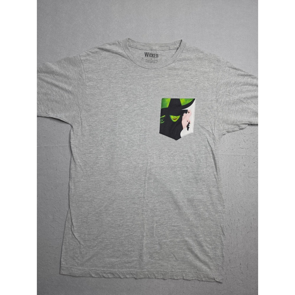 Wear Wicked T-Shirt Men's Large Heather Gray Graphic Cotton Crew Neck Pullover